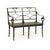 2020s Ranier Circle Arch Iron Bench, Antique Black For Sale - Image 5 of 5