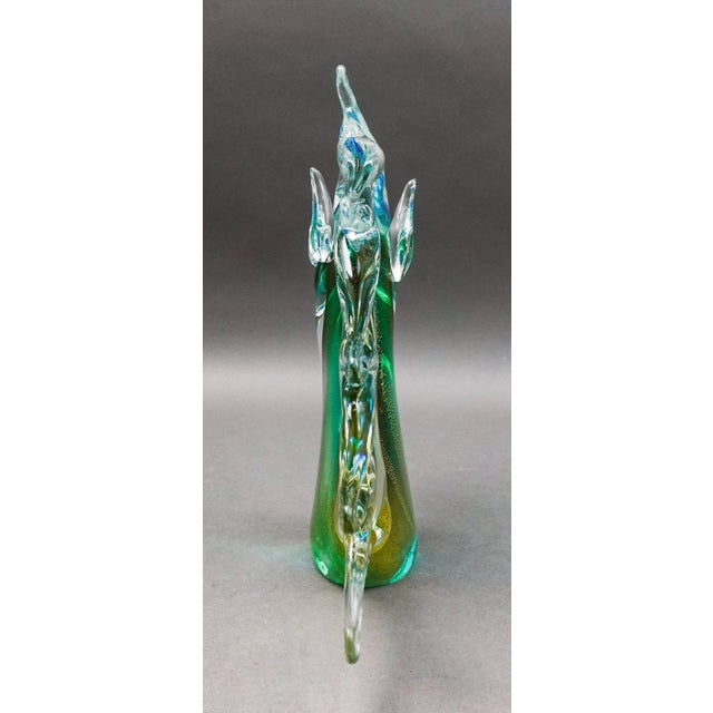 Mid 20th Century Archimede Seguso Murano Signed Italian Sommerso Glass Unicorn Horse Sculpture For Sale - Image 5 of 10