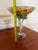 Gold 1980s Jozefina Krosno Polish Art Glass “Jellyfish” Pedestal Bowl, Attributed For Sale - Image 8 of 10