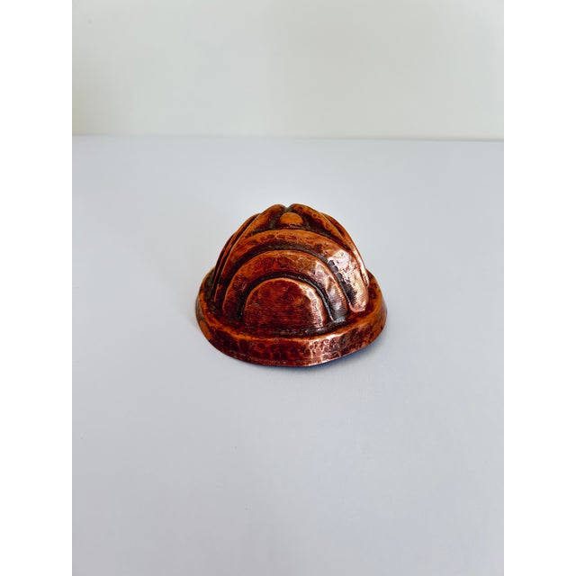 Early 20th Century Vintage German Copper Mini Kugelhopf Pan For Sale - Image 5 of 7