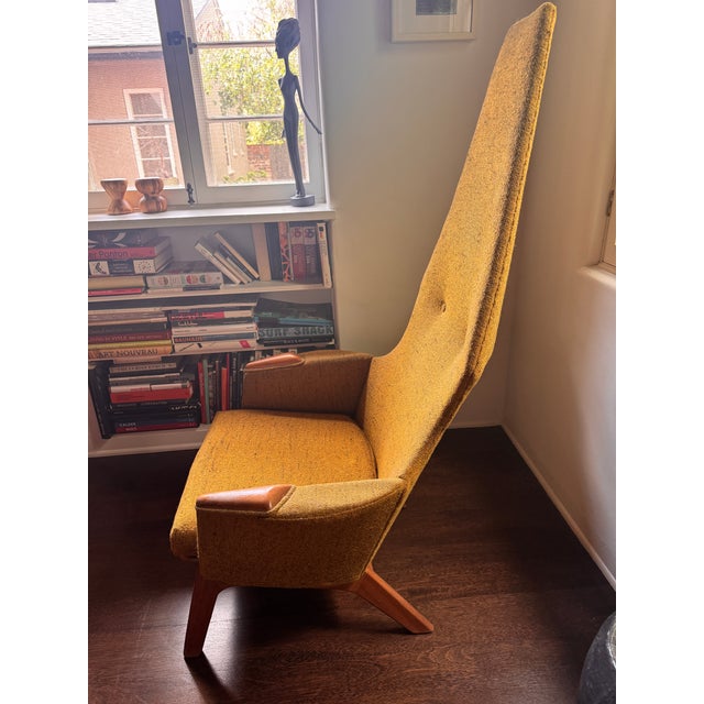 Mid-Century Modern 1960s Attributed to Adrian Pearsall for Craft Associates 2056-C Highback Lounge Chair For Sale - Image 3 of 8