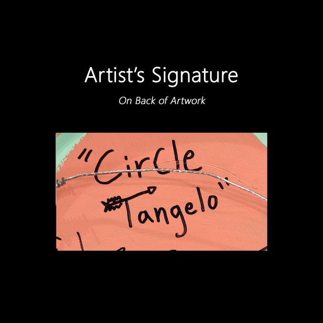 Circle Tangelo - Vibrant Abstract Fruit Still Life Painting on Panel - Original Artwork by Will Beger For Sale - Image 9 of 9