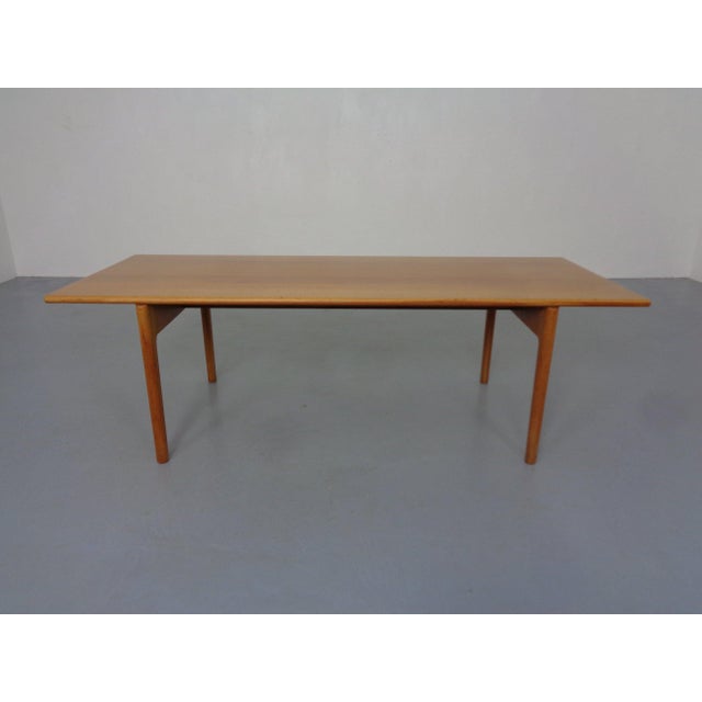 Mid-Century Modern Teak Coffee Table by Hans J. Wegner for Andreas Tuck, Denmark, 1950s For Sale - Image 3 of 18
