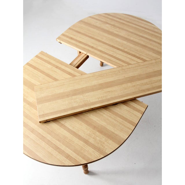 Vintage Farmhouse Dining Table With Leaf Extension For Sale - Image 13 of 18