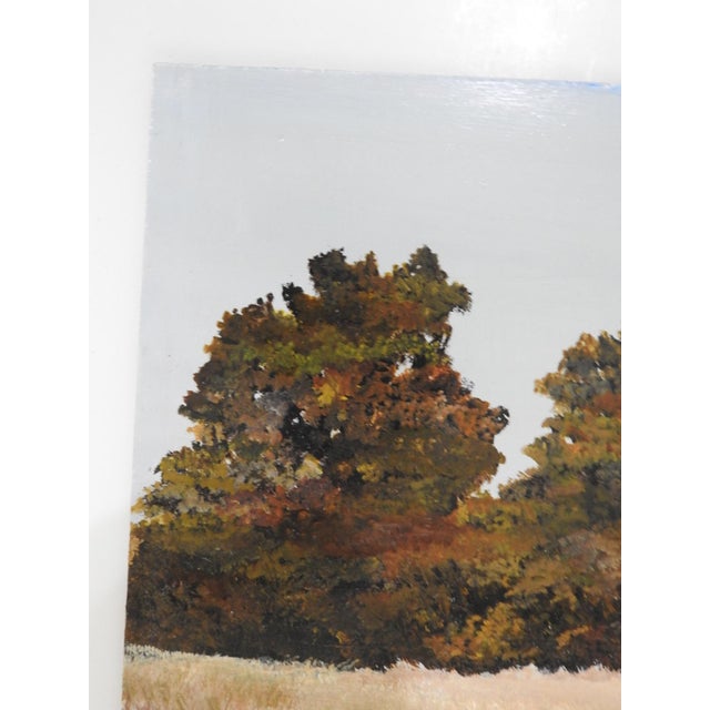 Late 20th Century Homestead Ranch Landscape Painting For Sale - Image 4 of 7