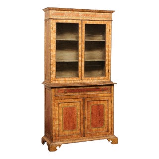 18th Century Italian Tall Cabinet with Early Paint For Sale