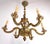 Heavy six-armed bronze chandelier in the style of louis xiv. Detailed workmanship. The chandelier was made in france,...