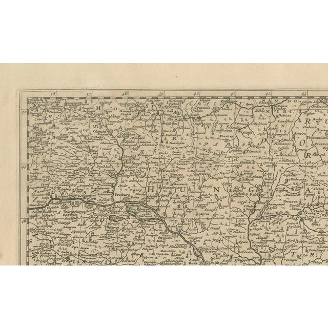 Early 18th Century Large Map of the Habsburgottoman War by Aeg, 1729 For Sale - Image 5 of 11