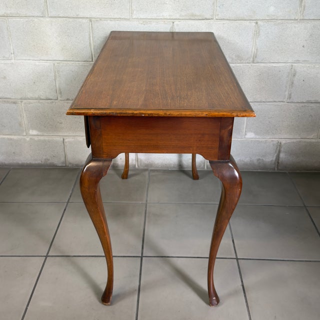 Vintage Console Table in Walnut from Artigianato Italiano, 1960s For Sale - Image 4 of 11