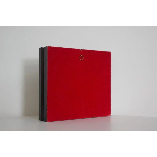 Vintage Small Print in Wooden Frame, 1970s For Sale - Image 6 of 13