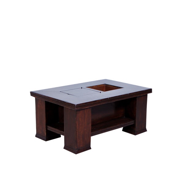 Vintage Wooden Coffee Table, 1950s For Sale