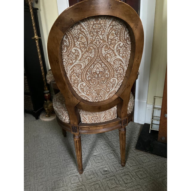 Mid 20th Century Barbara Barry Style Empire Henredon Club Arm Chair For Sale - Image 5 of 9