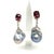 Fine Quality Freshwater Pearl Diamond Tourmaline Earrings 14k Gold Certified $4,950 920747 This is a Unique Custom Made...