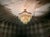 Vintage Crystal Tiered Flush Mount Chandelier With Green Crystal Accents - Restored For Sale - Image 18 of 18
