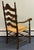Late 20th Century Early American Ladderback Dining Chairs - Set of 6 For Sale - Image 4 of 12