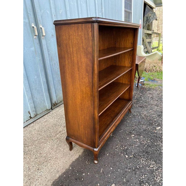 Wood Vintage Queen Anne Style Bookshelf / Bookcase For Sale - Image 7 of 9