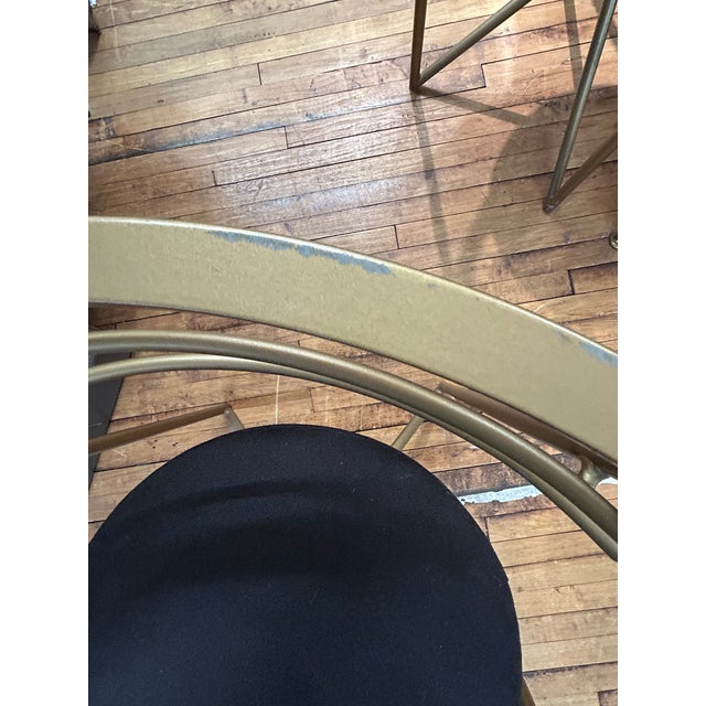 1970s Minson Midcentury Modern Round Table and 4 Chairs For Sale - Image 5 of 13