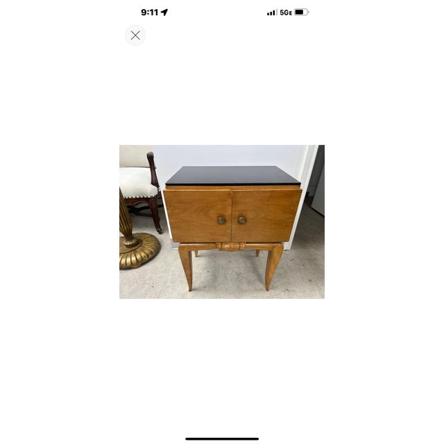 Art Deco 1930s Pair of French Art Deco Nightstands For Sale - Image 3 of 12