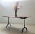 Vintage Dining Table with Cast Iron Frame and Wood Top, 1930s For Sale - Image 5 of 14