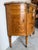 Brown 19th-Century French Louis XVI Style Marquetry Inlaid Demi-Lune Cabinet With Breccia Marble Top For Sale - Image 8 of 18