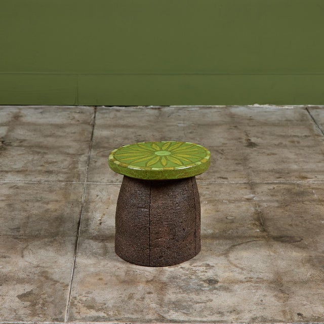 Stan Bitters Stan Bitters Ceramic Mushroom Stool / Side Table For Sale - Image 4 of 13