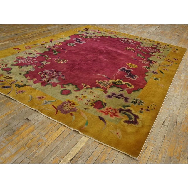 Antique 1920s Chinese Walter Nichols Art Deco Rug Carpet For Sale - Image 12 of 12