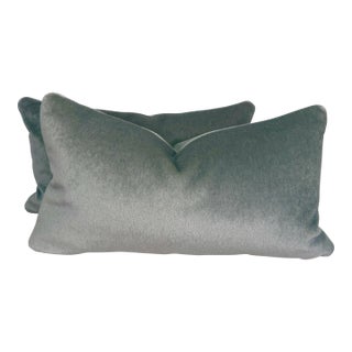 Rosemary Hallgarten "Antoinette Mohair" in Maya 12"x22" Pillows-a Pair For Sale