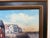 V. Caskey Coastal Harbor Vintage Oil Painting Signed 1975 Maritime Seascape Art For Sale - Image 10 of 12