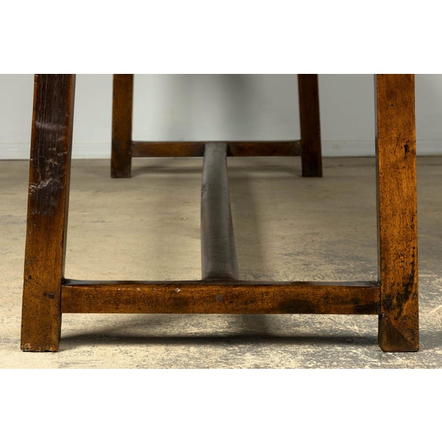Early 19th Century French Provincial Walnut Farmhouse Refectory Table For Sale - Image 16 of 18