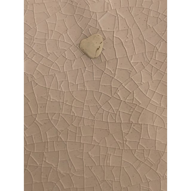 Antique Primitive Large Ironstone Bowl Green Transferware For Sale - Image 10 of 12