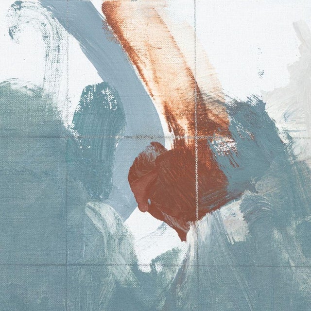 Contemporary Robert O'Meara Abstract and Grid Composition Oil For Sale - Image 3 of 6