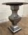 Silver Metal Base Marble Top Pedestal Table For Sale - Image 8 of 12