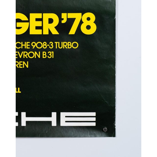 1970s Original Porsche Poster by Strenger Advertising Agency For Sale - Image 5 of 10