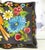 Wood 1930s Hand Painted Mexican Folk Art Tray With Polychrome Flowers and Bird For Sale - Image 7 of 16
