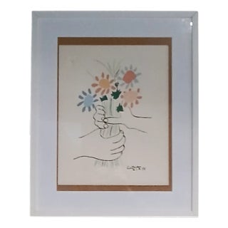 Pablo Picasso, The Bouquet of Peace, 1958, Print, Framed For Sale