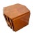 Altavista Lane Vintage Lane Staccato Block Brutalist Nightstand Cabinet Side Table MCM Hexagon For Sale - Image 4 of 11