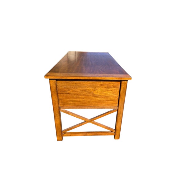 1990s Ethan Allen Tango Hawke Collection Writing Desk Arts Crafts Maple Mission For Sale - Image 15 of 16