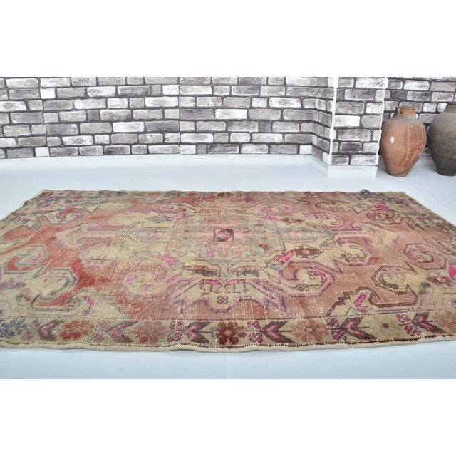 Textile Anatolian Decorative Floor Rug, 1960 For Sale - Image 7 of 10