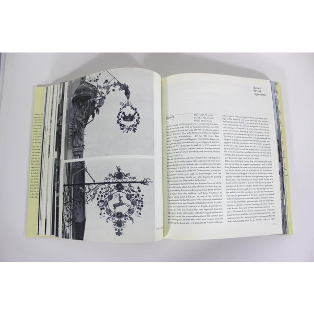 1972 Switzerland Turmeric Coloured Linen Hard Cover Coffee Table Book With Dust Jacket For Sale - Image 12 of 15