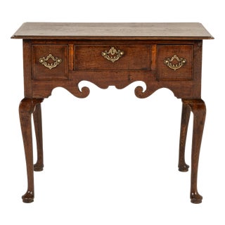18th Century English Oak Lowboy For Sale