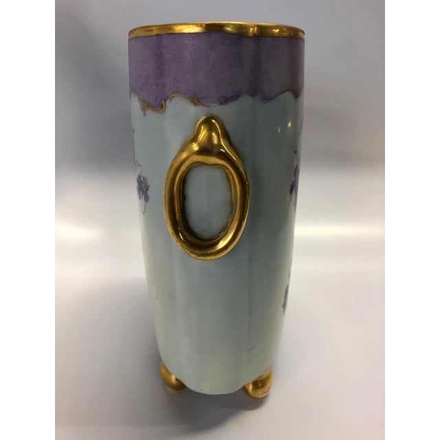 1910s Early 20th Century Antique Limoges by William Guerin Vase For Sale - Image 5 of 9