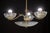 Metal Italian Midcentury Art Decò Murano Glass and Brass Chandelier, 1950s For Sale - Image 7 of 12