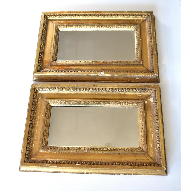 Antique 18th-Century French Giltwood Mirrors - a Pair For Sale In San Francisco - Image 6 of 12