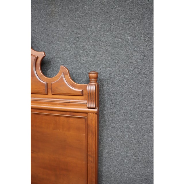 Dutch Designs Cherry Wood King Bed, Traditional Federal Style Bed Frame For Sale - Image 17 of 18