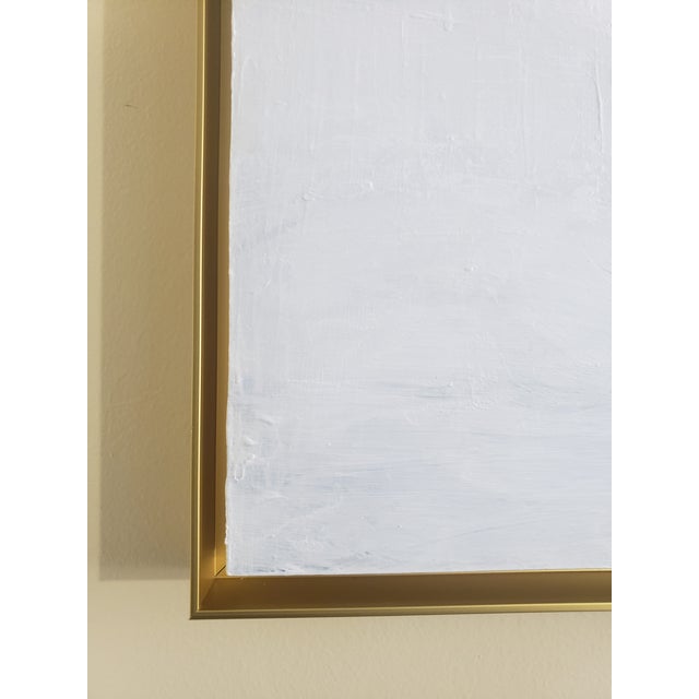 Carrie Bergey Karl's Cloak & the Golden Gate Bridge Original Painting White Grey Art by Carrie Bergey For Sale - Image 4 of 11