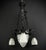 Art deco chandelier by degué, 1930s the art deco ceiling lamp is a remarkable example of the craftsmanship and style of...