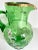 Green Early 20th Century Depression Era Handblown Green Glass Pitcher For Sale - Image 8 of 13