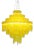 Yellow Resin Chandelier by Jacopo Foggini For Sale