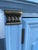 1960s Stanley High-Gloss Blue Hydrangea Console/ Credenza With Brass Hardware For Sale - Image 9 of 11