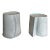 1990s Modern “White Pots With Interruptions” by Ken Eastman - Set of 2 For Sale